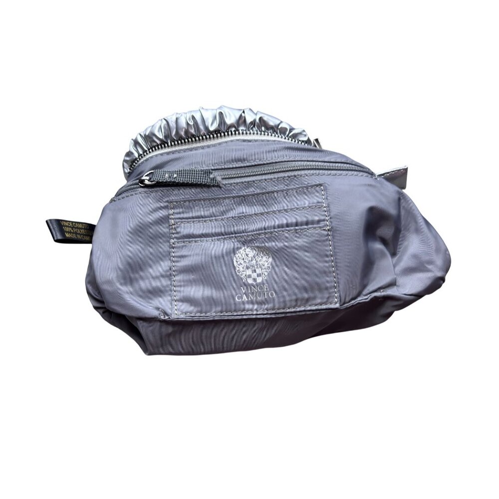 Vince Camuto Silver Clutch Bag With Removable Mesh Pouch - Picture 6 of 9